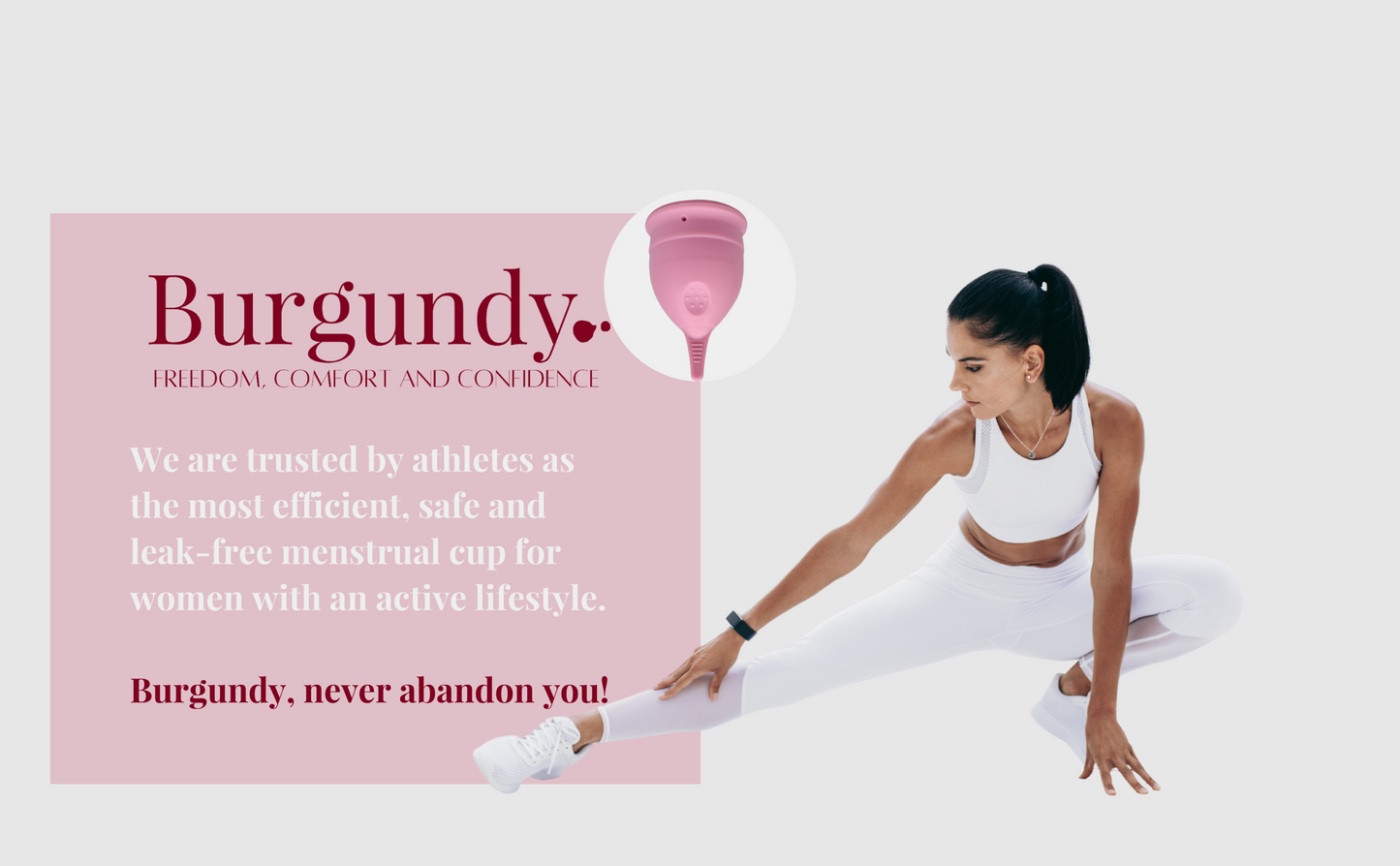 Burgundy Menstrual Cup - Small Size
