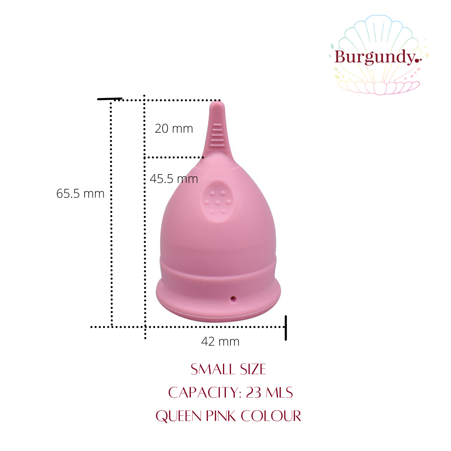 Burgundy Menstrual Cup - Small Size