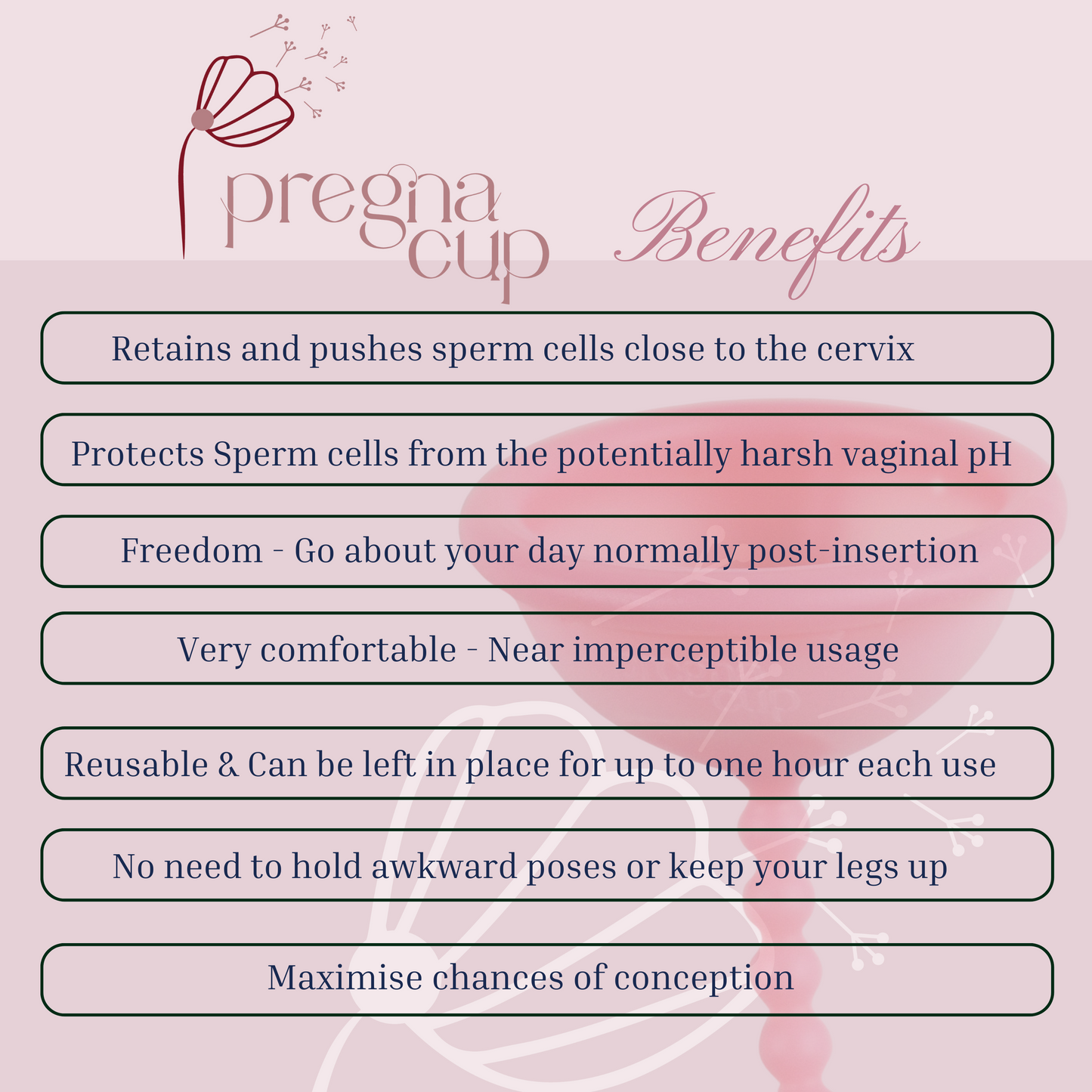 Pregnacup ® Revolutionize Your Conception Journey with the New and Improved Pregnacup – Enhanced Design for Optimal Comfort and Efficacy!