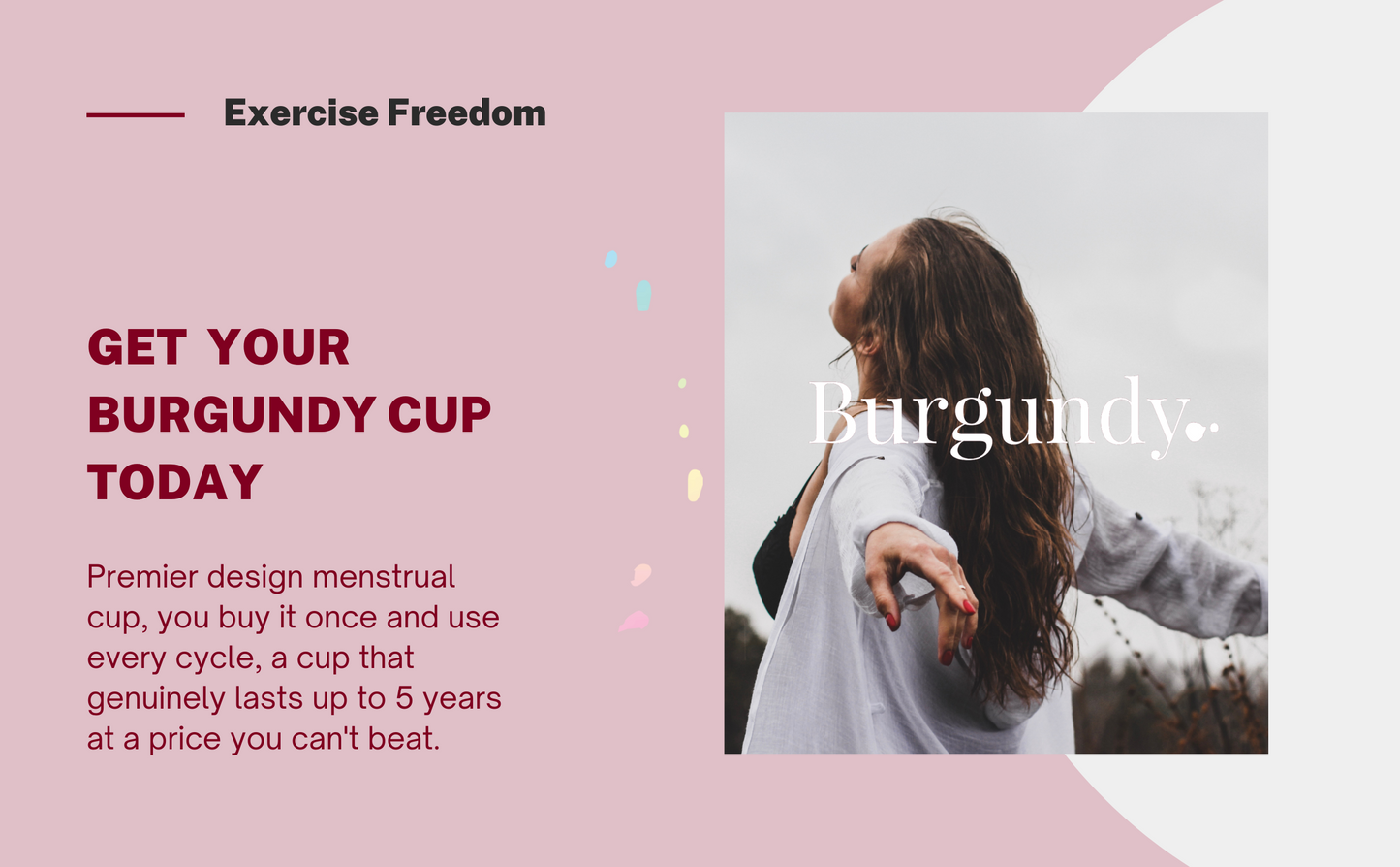 Burgundy Cup -  Regular size