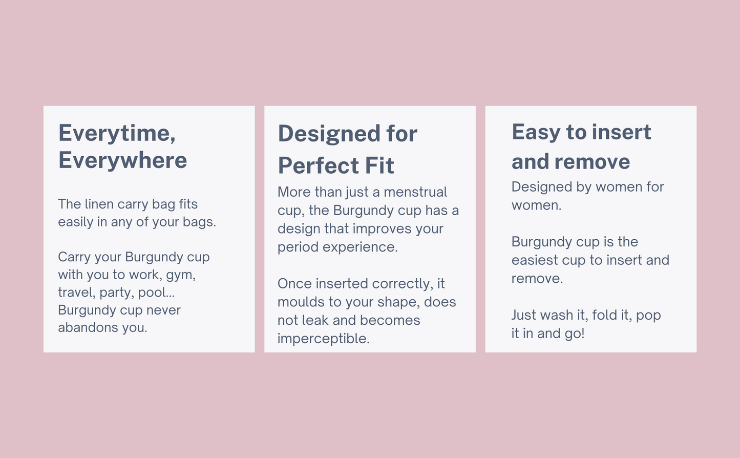 Burgundy Menstrual Cup - Small Size
